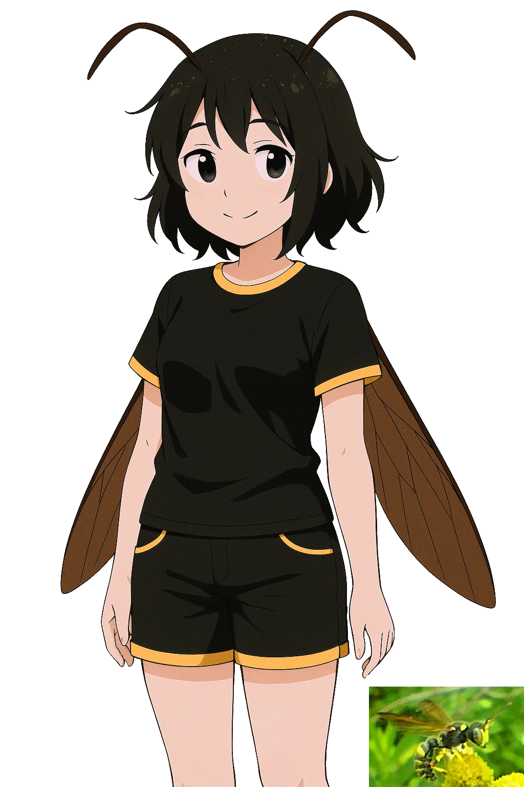 Insect photos turned into Anime girls using ChatGPT. picture 2 of 4