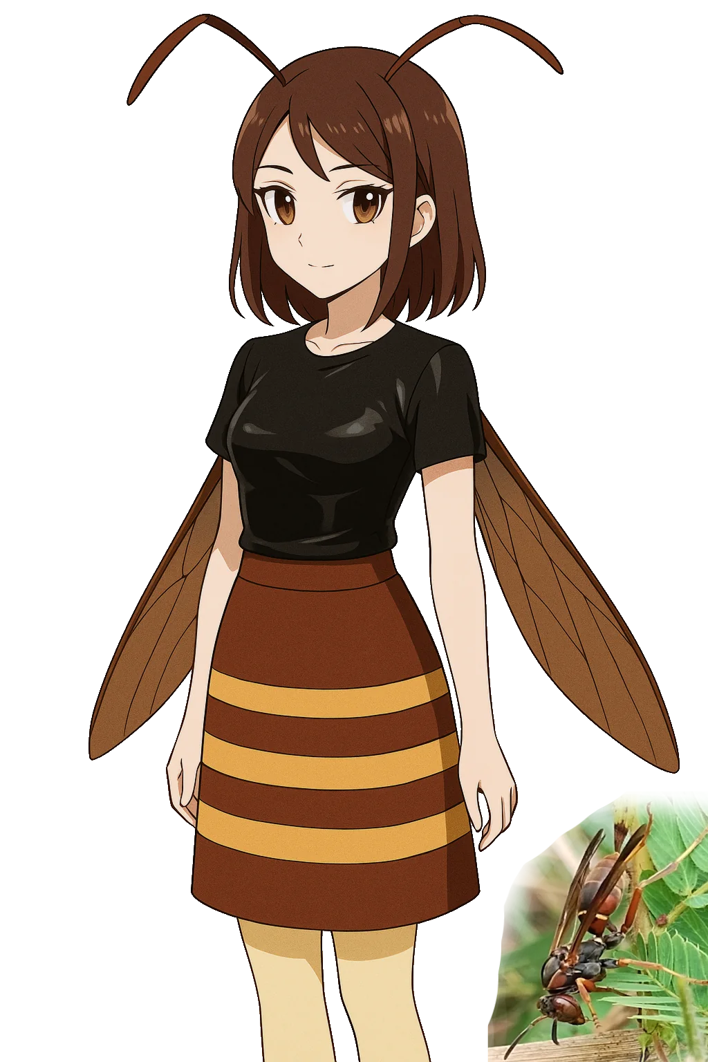 Insect photos turned into Anime girls using ChatGPT. picture 3 of 4