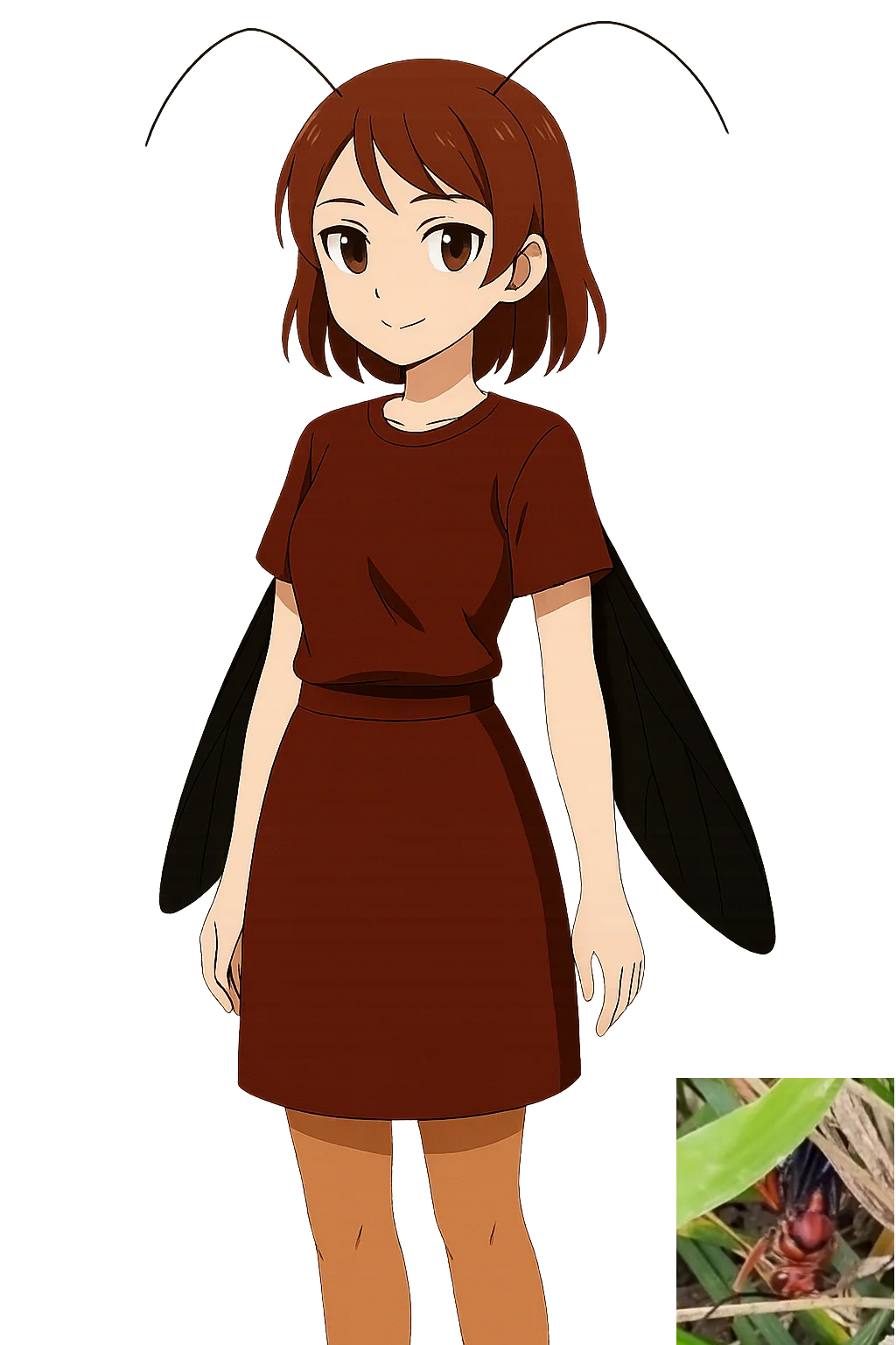 Insect photos turned into Anime girls using ChatGPT. picture 4 of 4