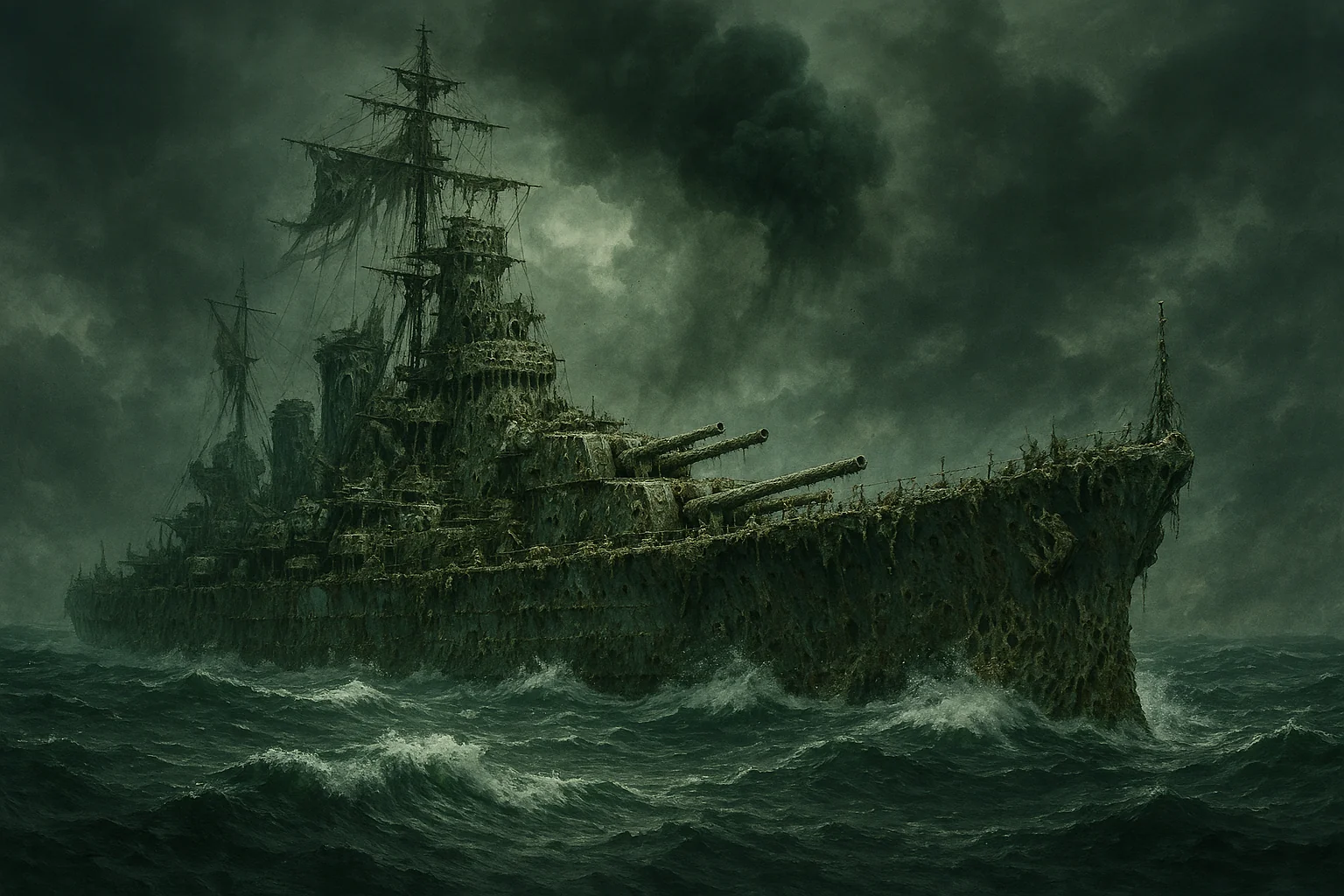 The Flying Dutchman as a WW2 battleship picture 1 of 1