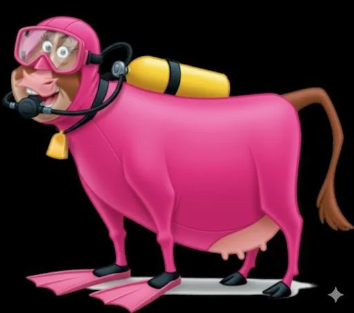 Maggie (Disney’s Home on the range) as a scuba diver. picture 1 of 2