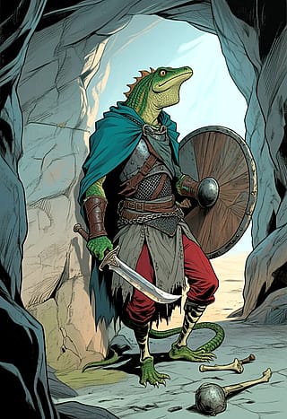 Elsewhere - Lizard Mercenary'
