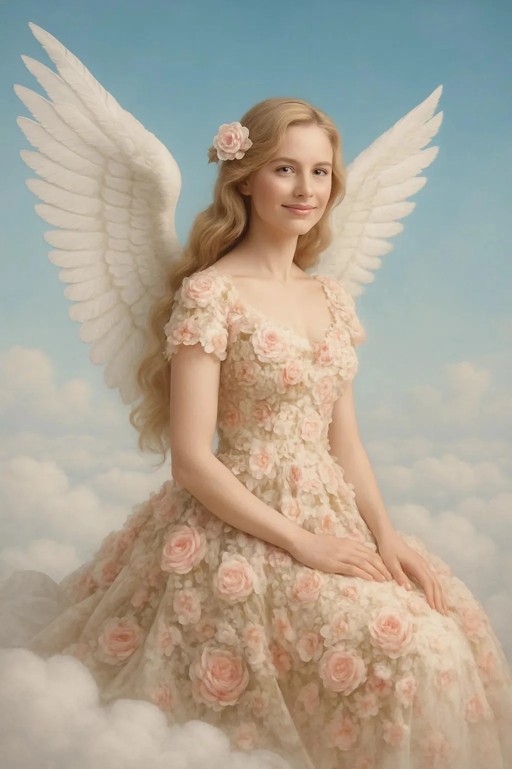 Blond Angel "Rose" on the clouds picture 2 of 2