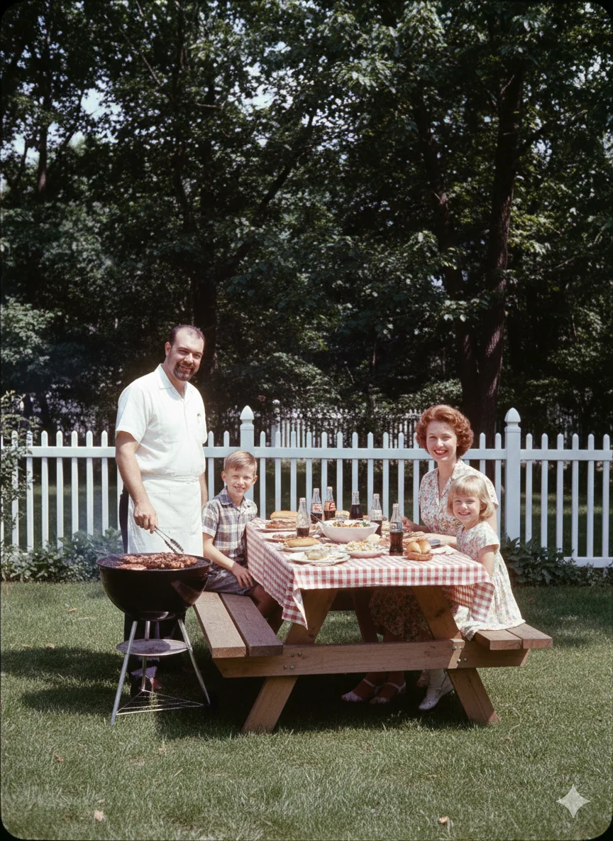 What it would look like if I had a family in America in the 1950s. picture 1 of 5
