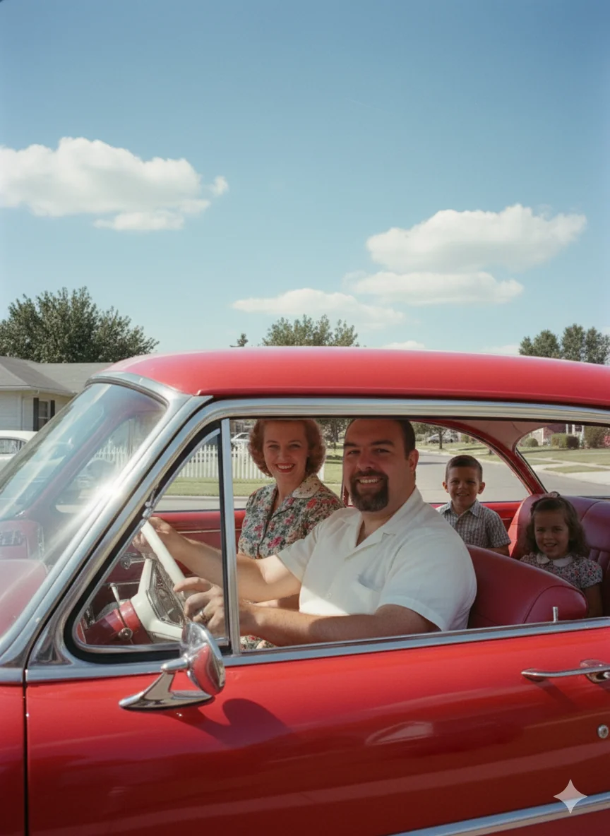 What it would look like if I had a family in America in the 1950s. picture 2 of 5