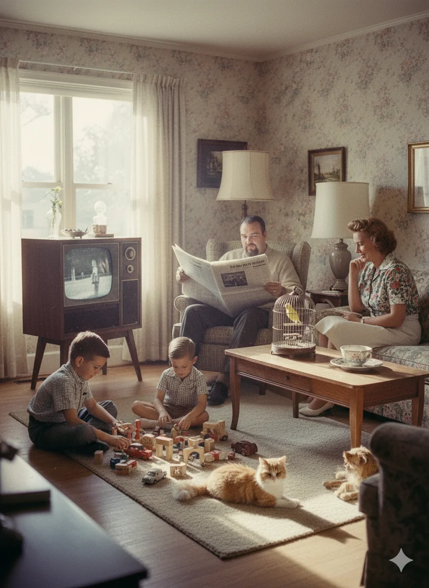 What it would look like if I had a family in America in the 1950s. picture 3 of 5