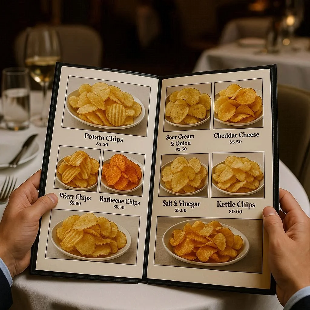 Less than stellar menus from a 'fancy' restaurant picture 4 of 5