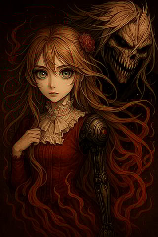 Mechanical maiden and her monster'