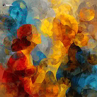 The secret to a happy family? A splash of color and a whole lot of swirling madness!'