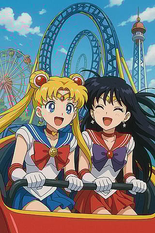Roller coaster fun'