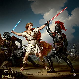 Star wars, but as a 19th century romantic painting'