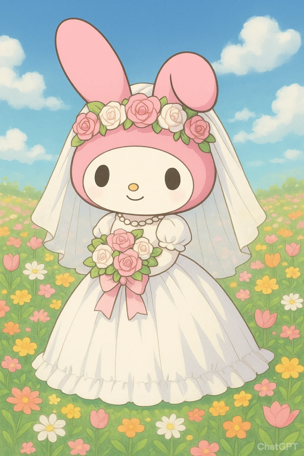 My Melody wearing a Wedding dress picture 1 of 1