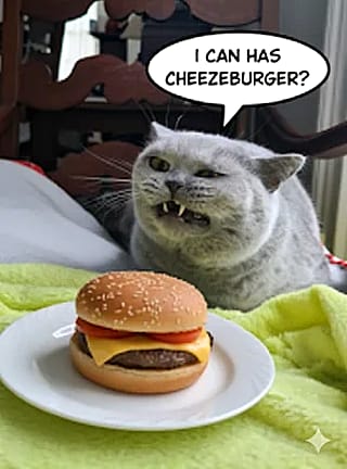 can I has cheezburger?'