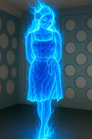 Blue fire (original version of canon character, I guess)'