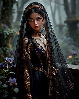 Veiled by Starryai'