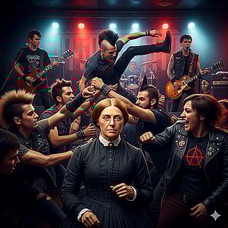 Susan B Anthony in a Mosh Pit'