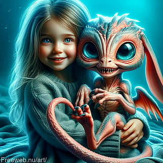 Girls and their Alien Pets.'