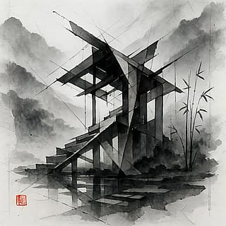 Ink Fracture Pavilion'