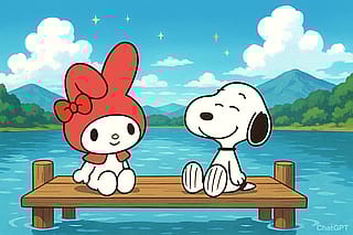 My Melody and Snoppy'