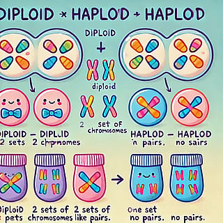 The prompt was to explain a "ploidy" (diploids, haploids, etc.) in DNA. It has a general idea, but it's not reliable. I thought the little smilies were cute though, so I saved it.'