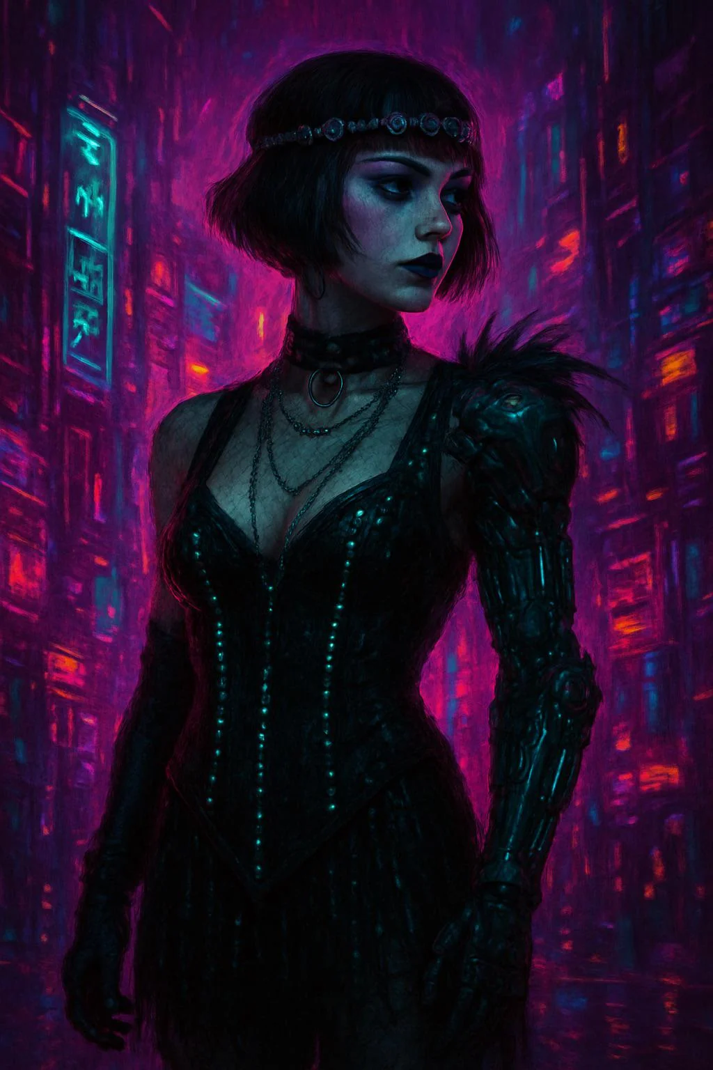 Cyber noir flapper girl picture 1 of 1