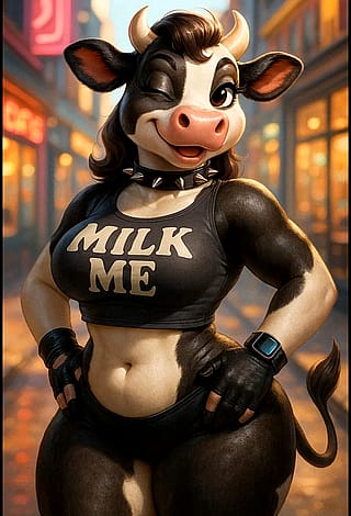 The baddest cow'
