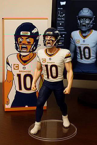 AI figure of Bo Nix'