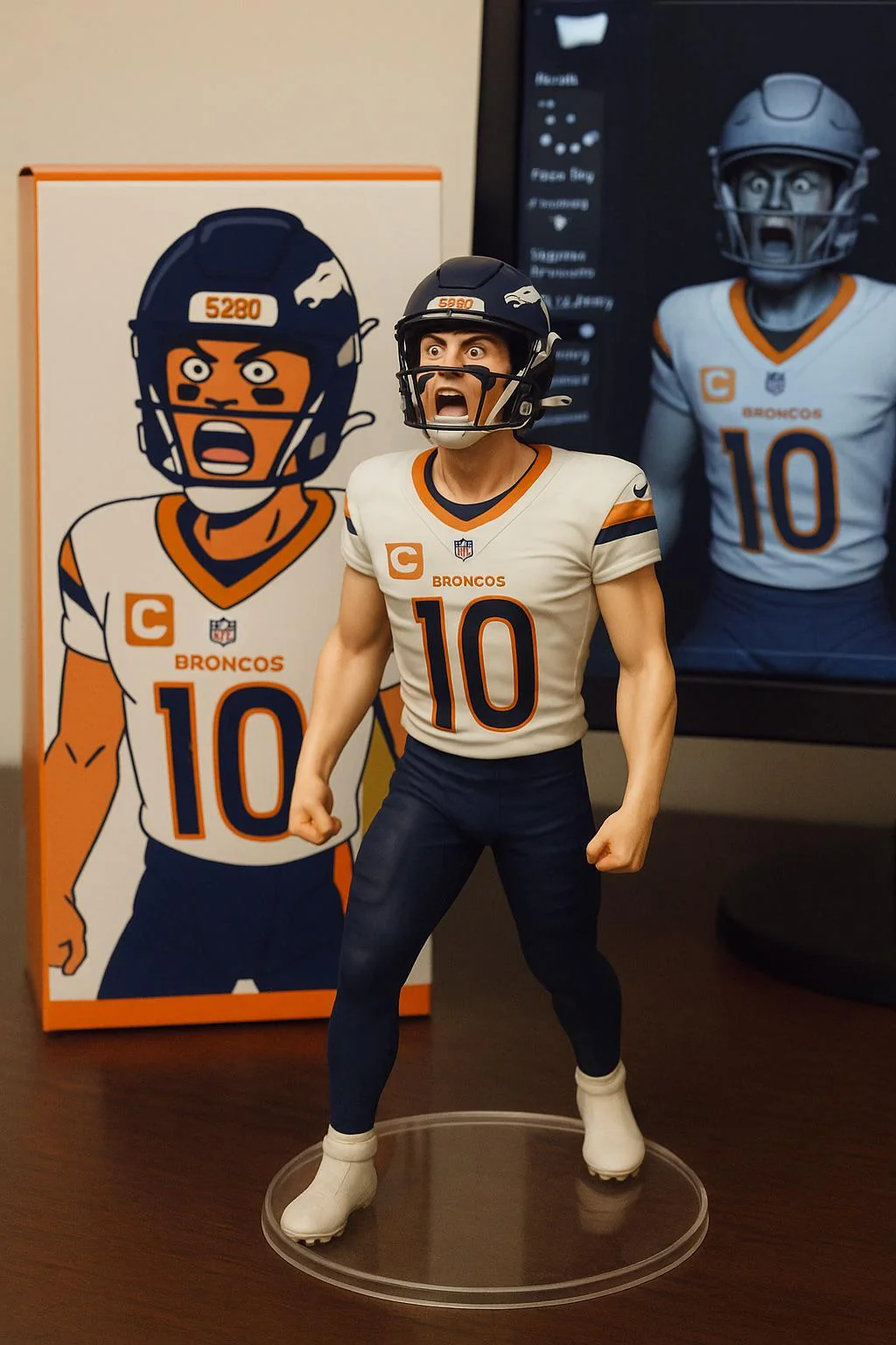 AI figure of Bo Nix picture 1 of 1