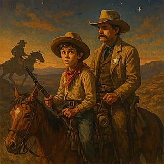 Ridin' shotgun for the Texas Ranger'