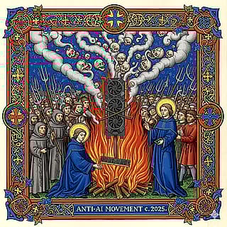 The Anti-AI Inquisition: Burn the Heretic GPUs.'