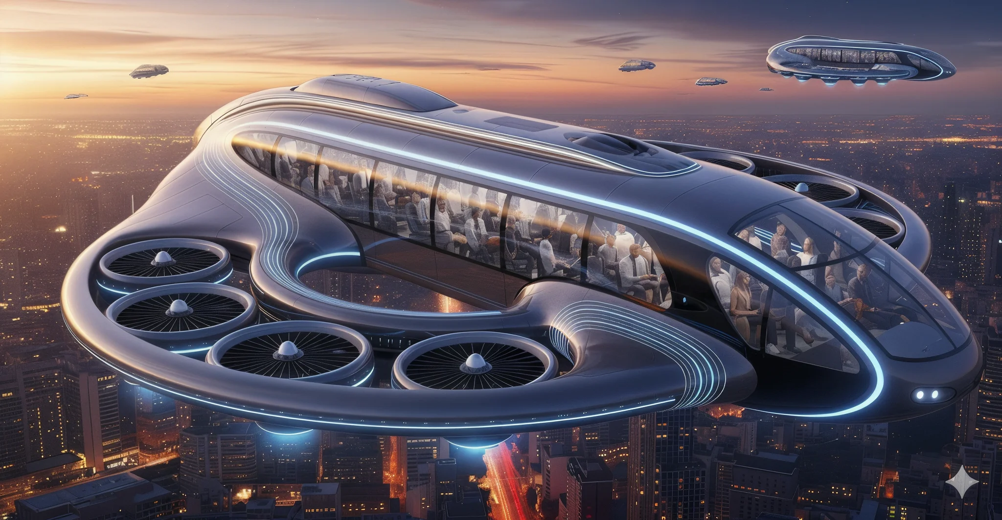Pilotless Autonomous Drone-inspired Urban Airbus picture 1 of 1