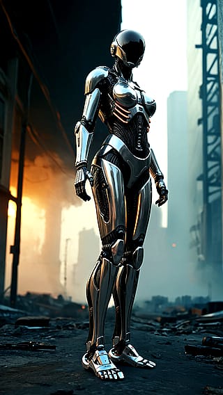 Robot made with SDXL, Flux, and Krita'