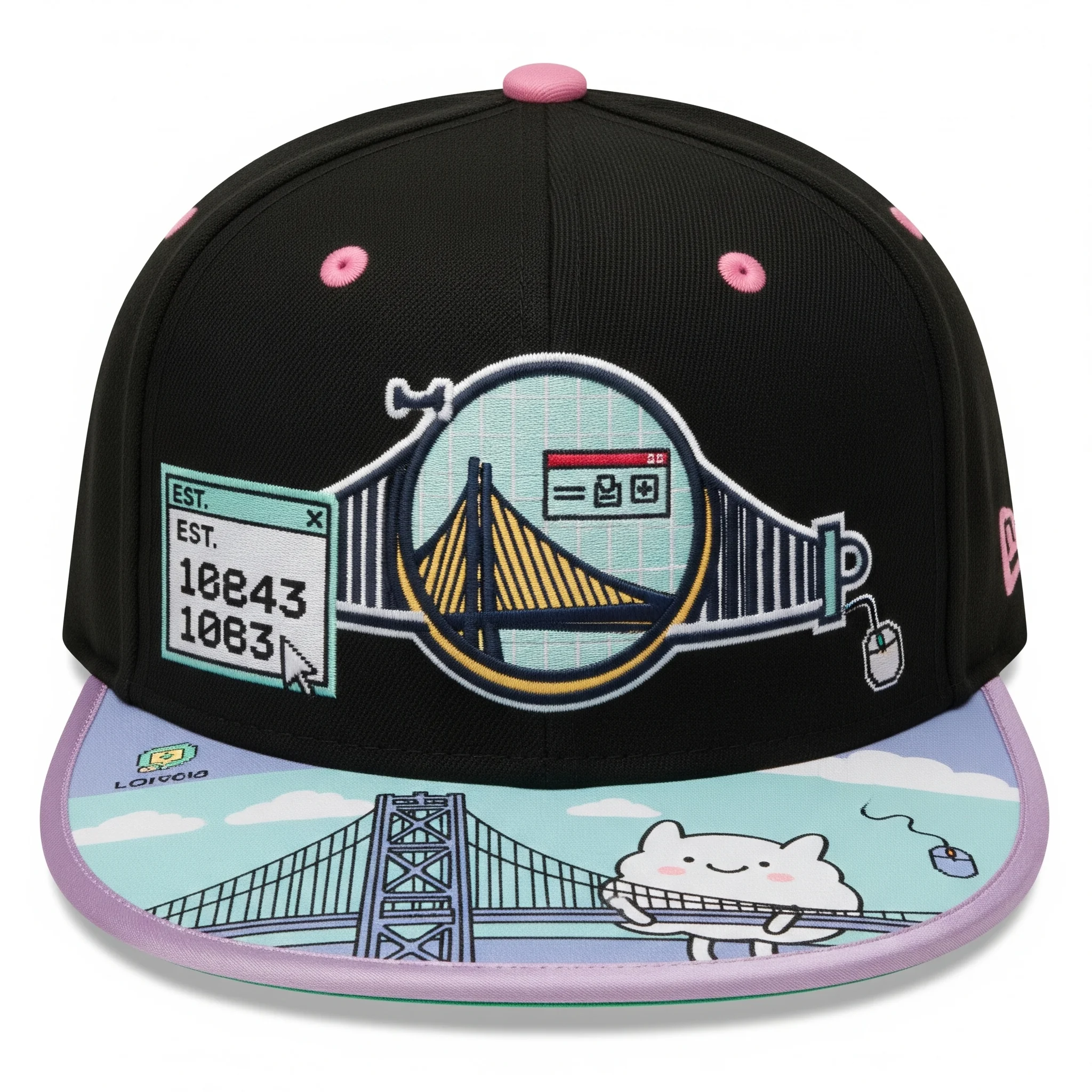 Golden State Warriors Digital Bay Bridge Snapback picture 1 of 1