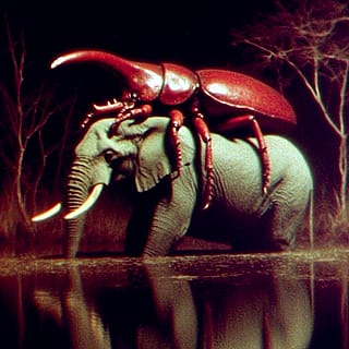 Me & my beetle friend.'