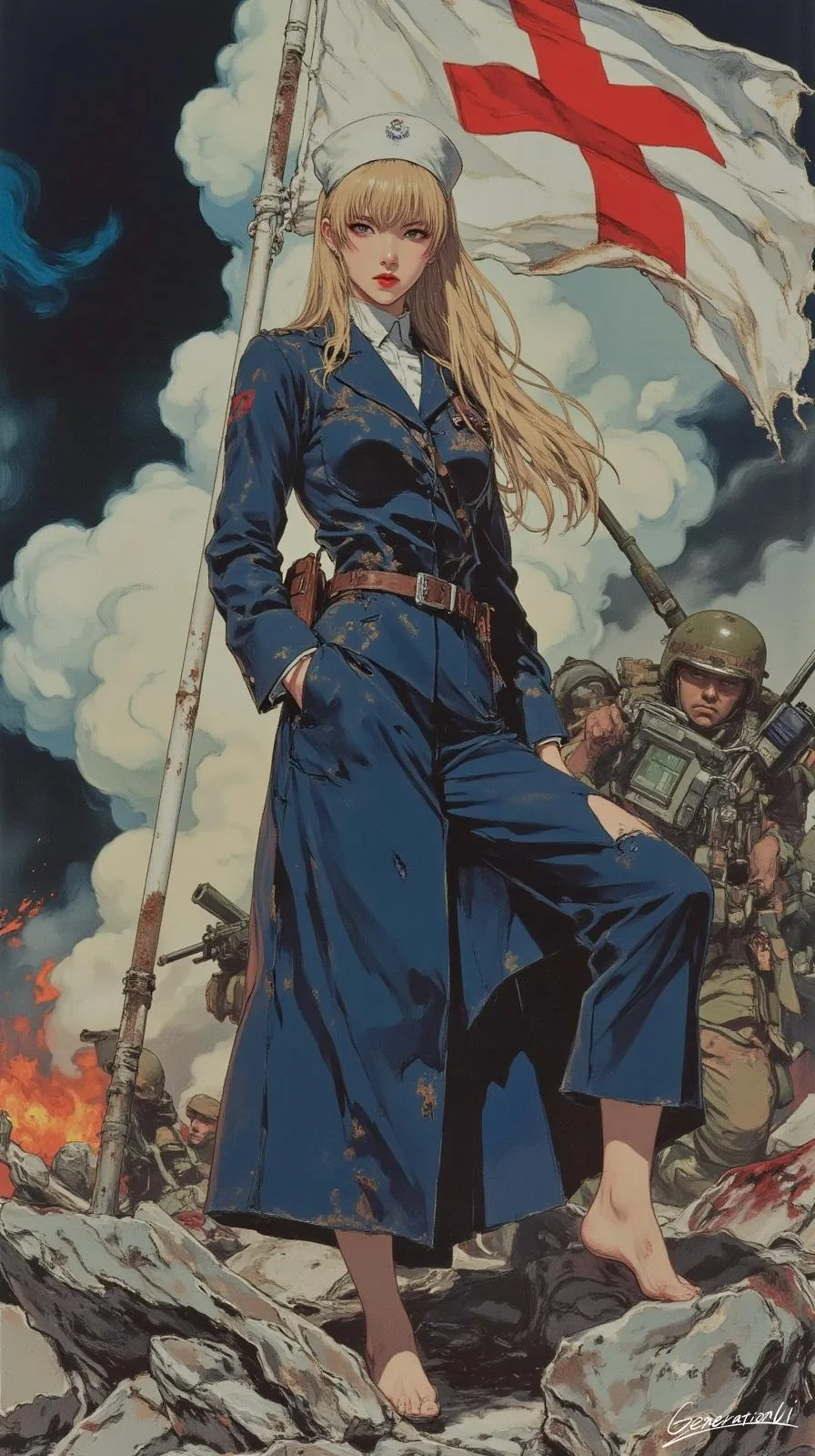 Angel of the Red Cross on the Battlefield / Phone Wallpaper Archives picture 1 of 1