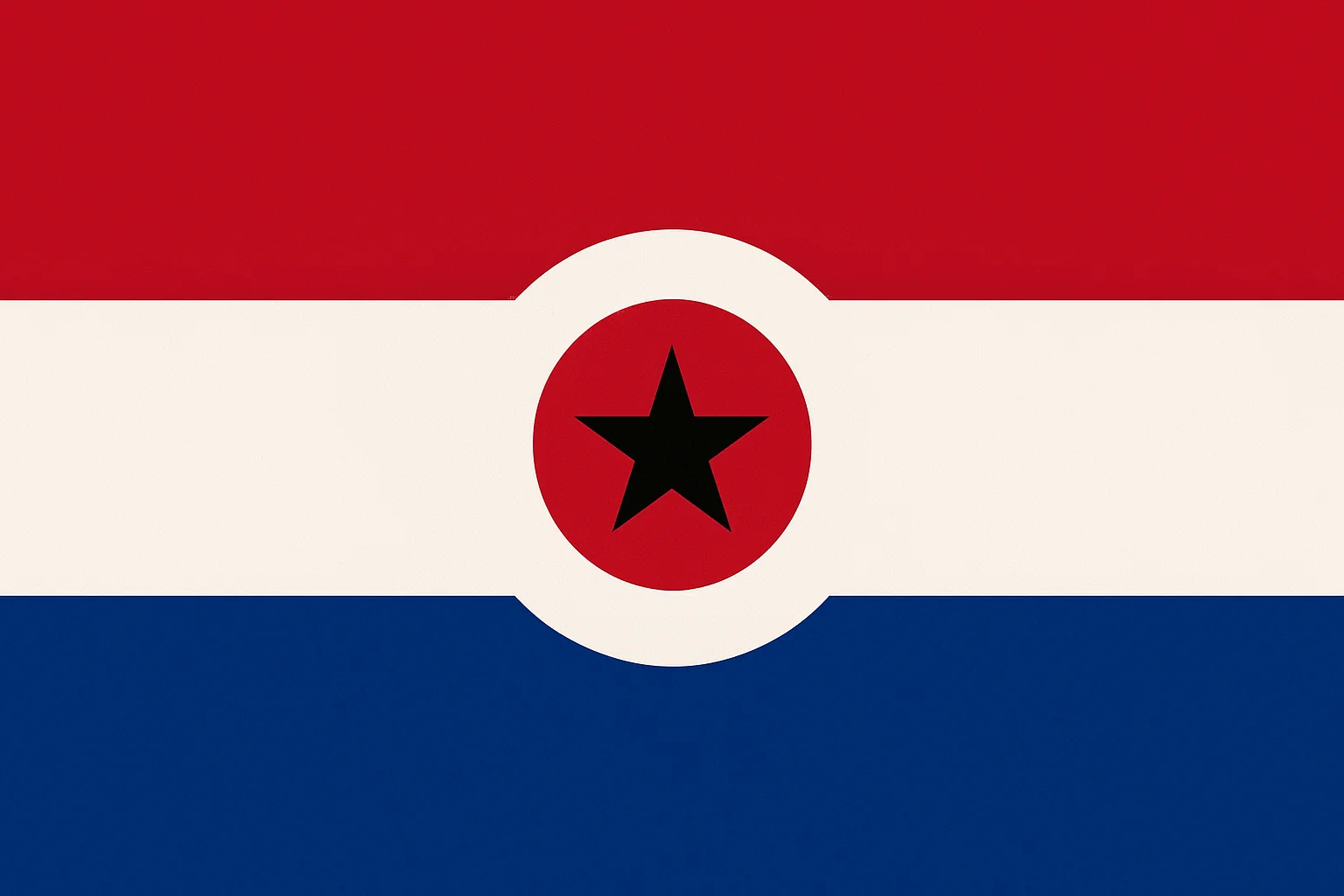 Flag of Japan in the style of Ghana picture 1 of 1