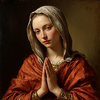 Holy Mary very young'