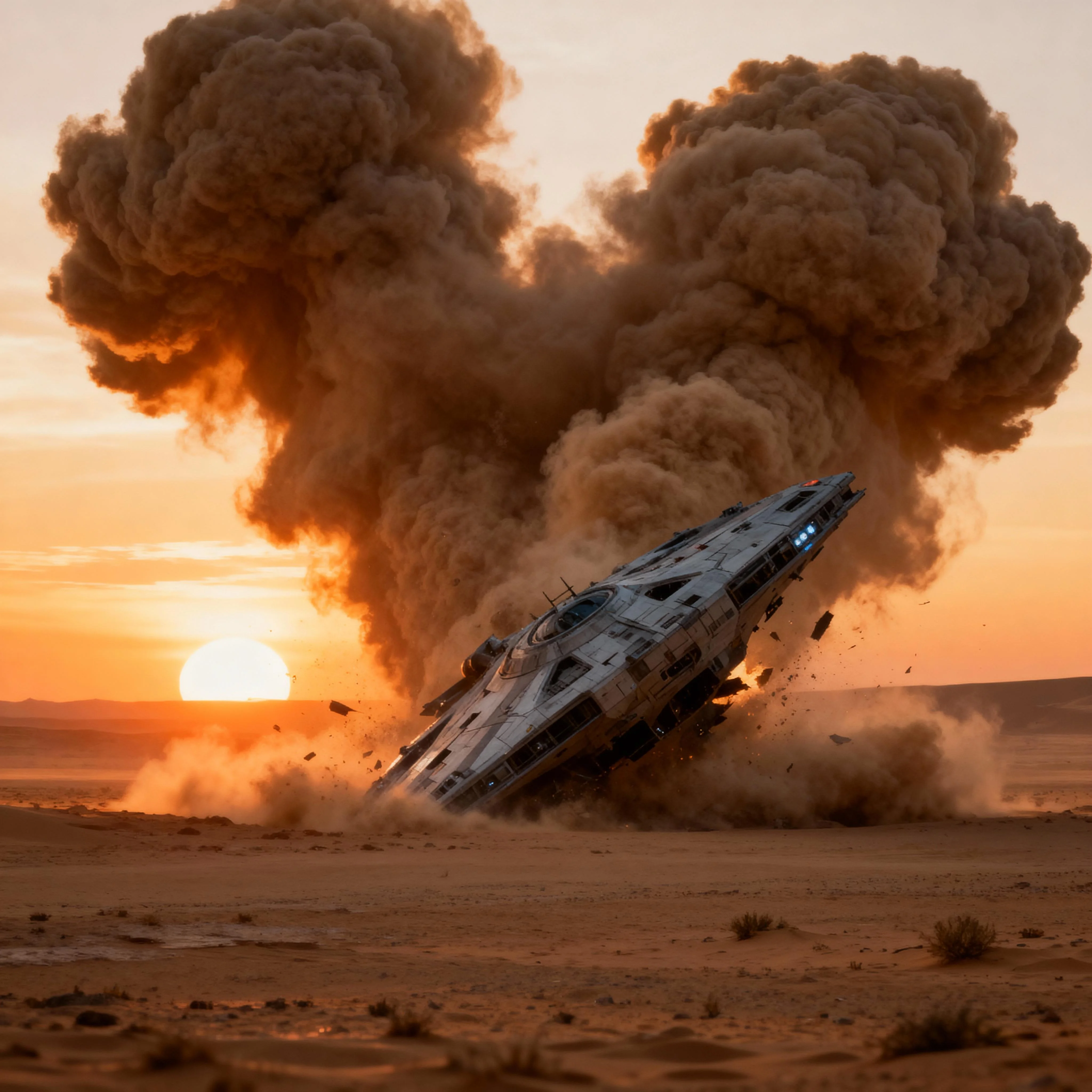 A spaceship crashed seedream 4.0 high res picture 1 of 1