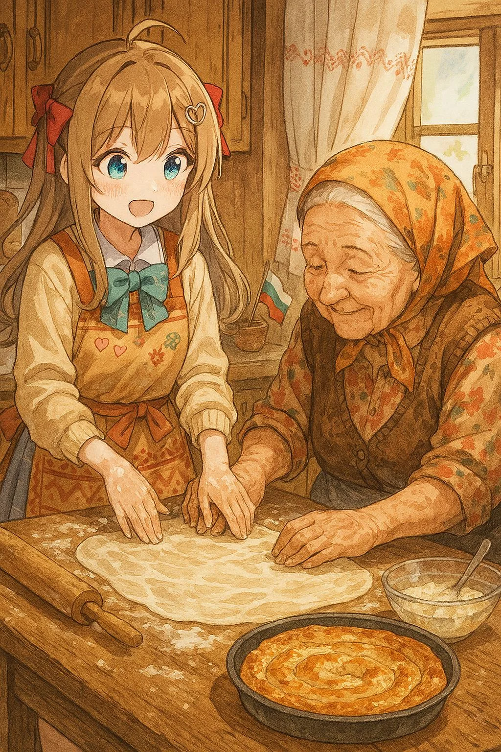 Neurosama making Banitsa in bulgaria picture 1 of 1