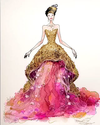 Golden rose... made with starryai'