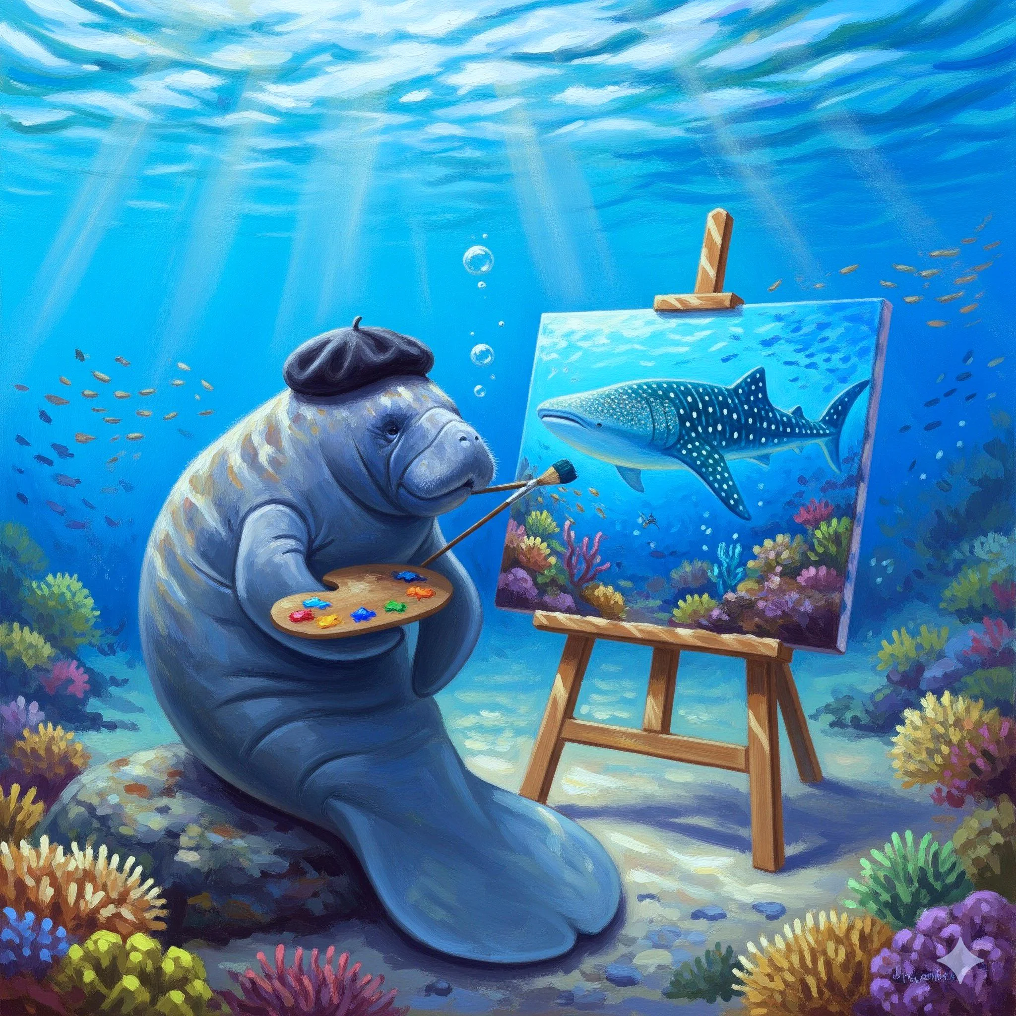 An Artistic Manatee picture 1 of 1