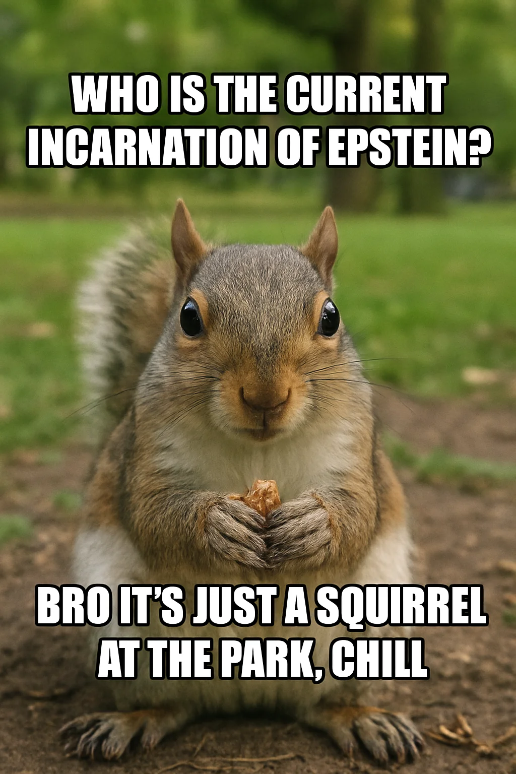 It wouldn't let me make the meme image without the nonsense squirrel part picture 1 of 1