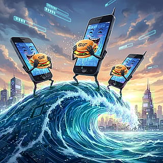 Mobile phones consume gifs on their own wave'