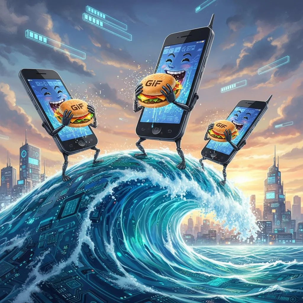 Mobile phones consume gifs on their own wave picture 1 of 2