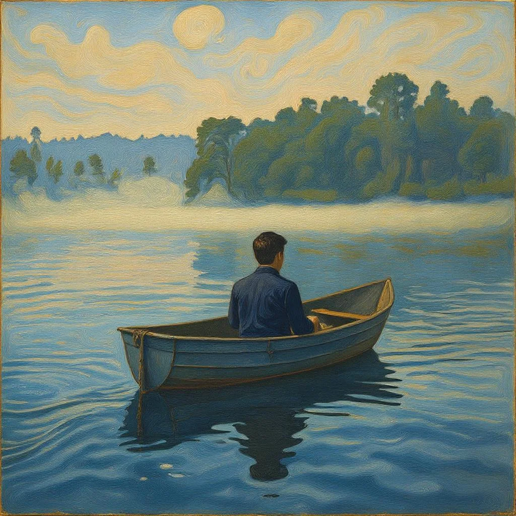 Man on Lake picture 1 of 1