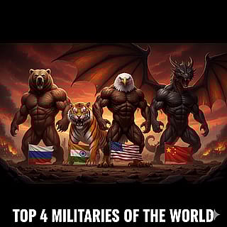 The top 4 most powerful militaries of the modern world.'