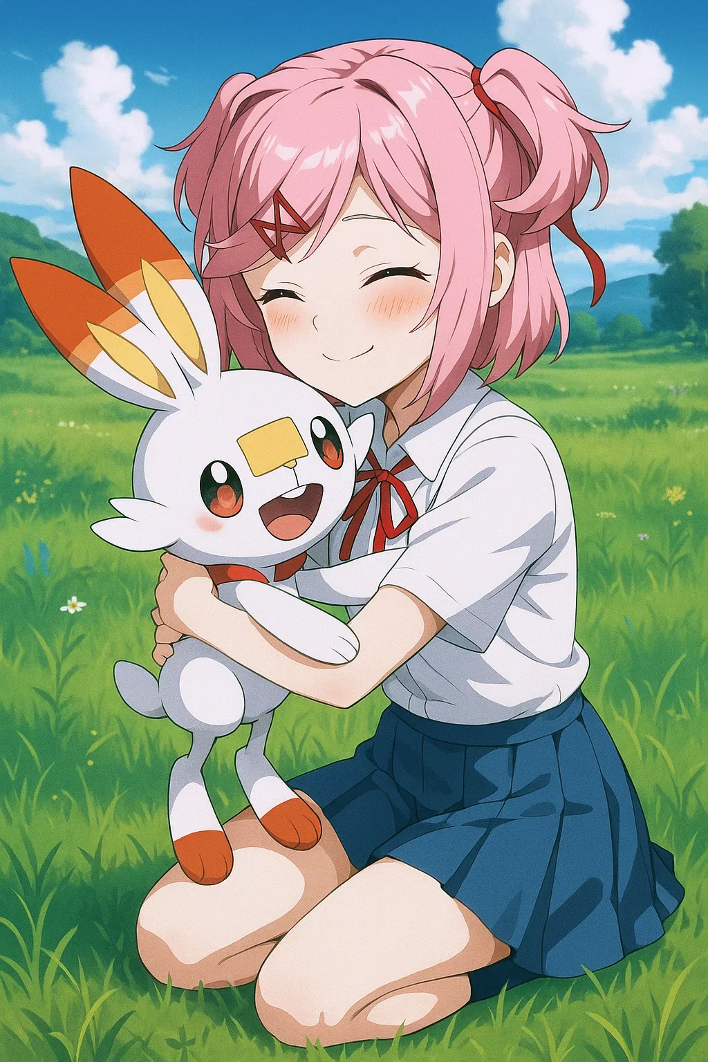 Natsuki and Scorbunny picture 1 of 1