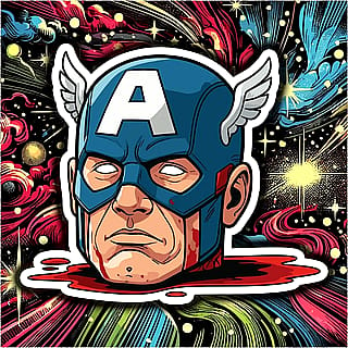 Sticker Mini-Series: Decapitated Superheroes'