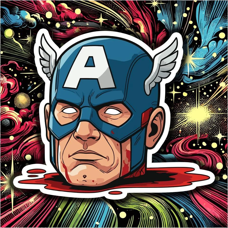 Sticker Mini-Series: Decapitated Superheroes picture 1 of 5