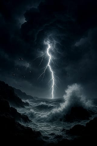 Apocalyptic Seaside Storm'